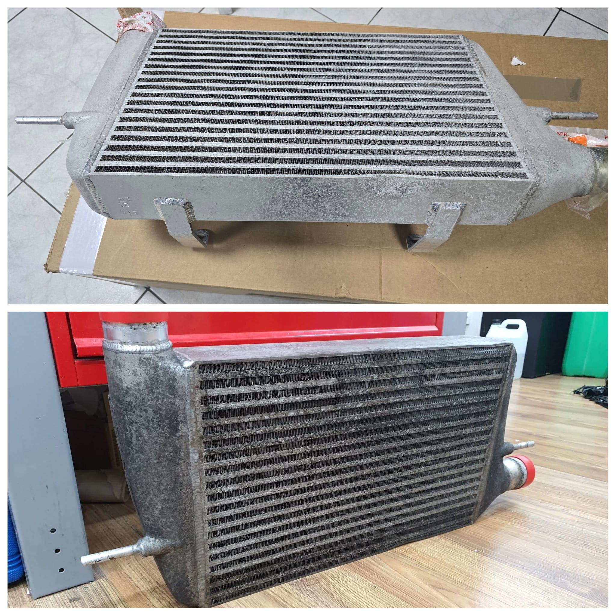 Laserowe oczyszczanie intercoolera