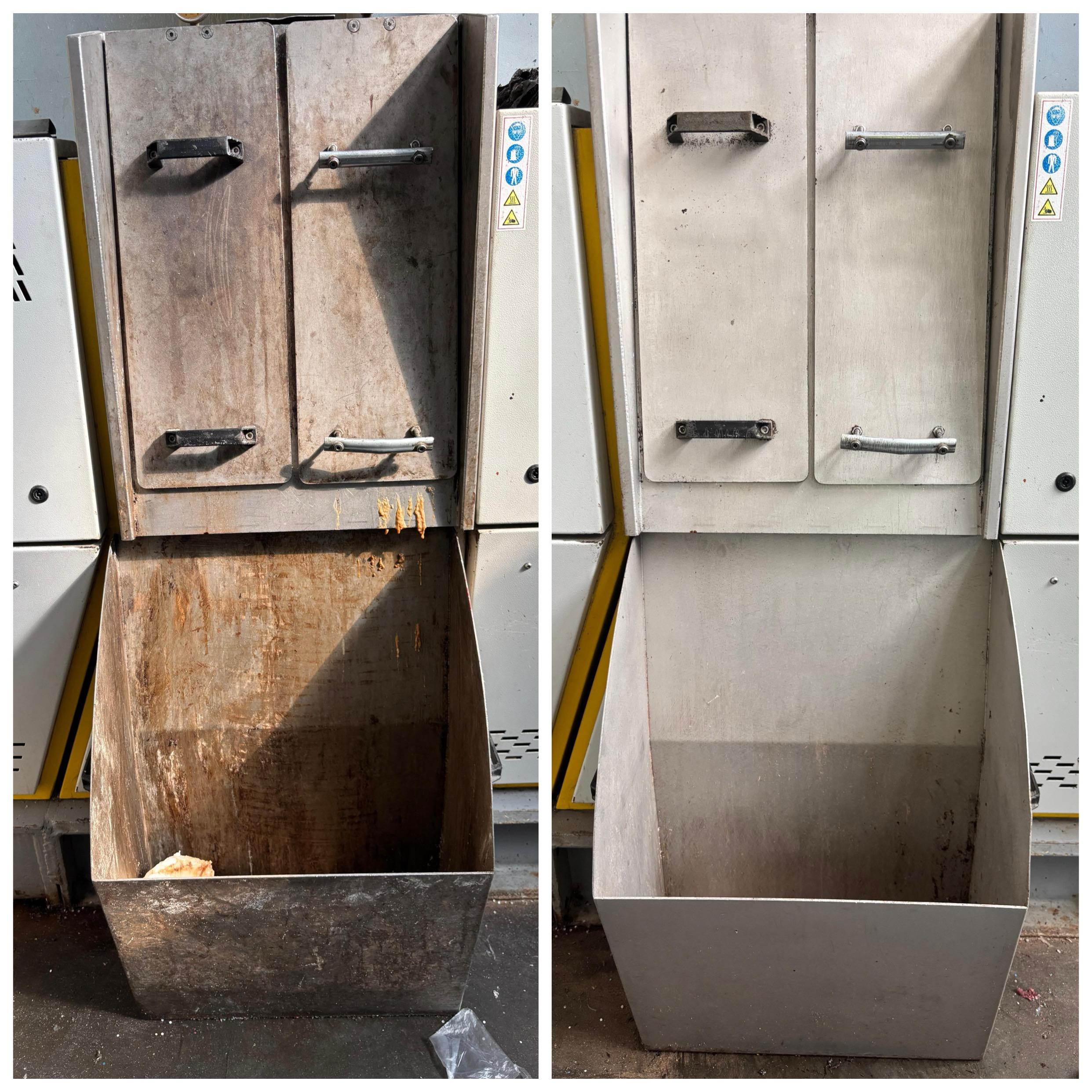 Przemysłowe oczyszczanie laserowe. Przed i po